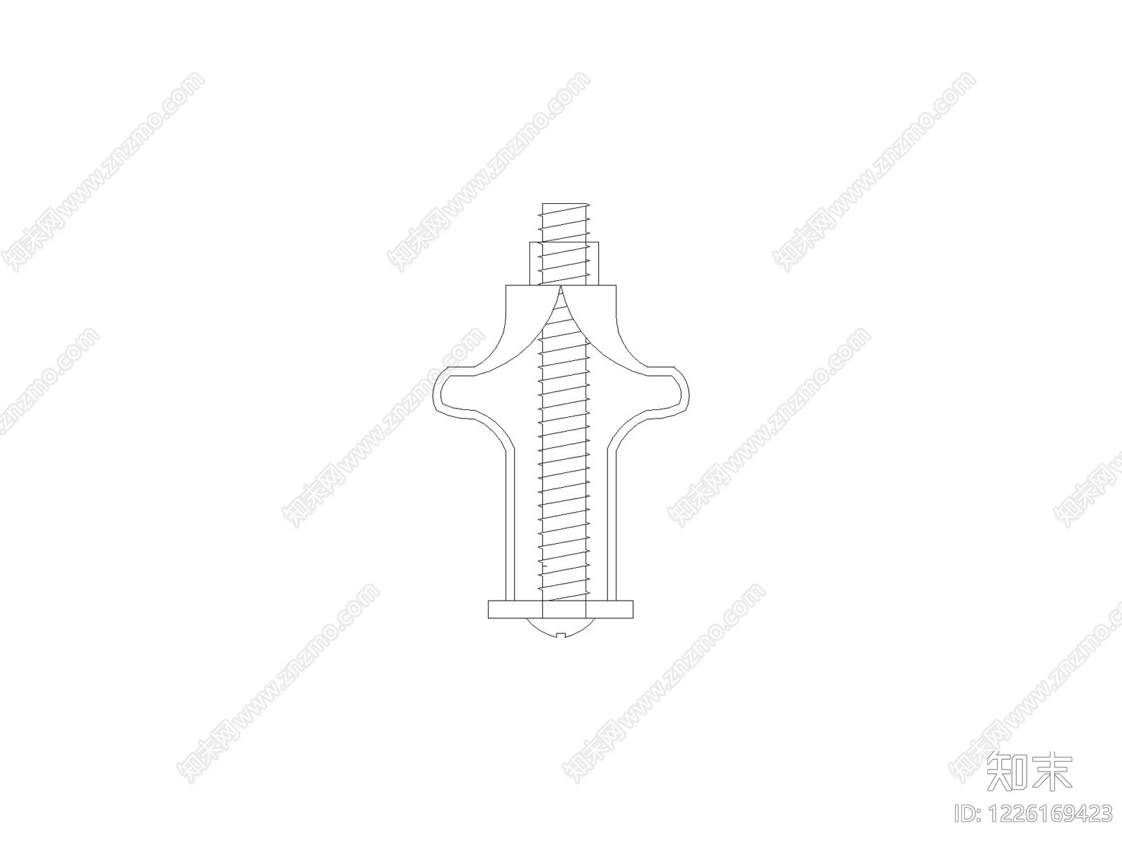现代五金管件CAD图纸