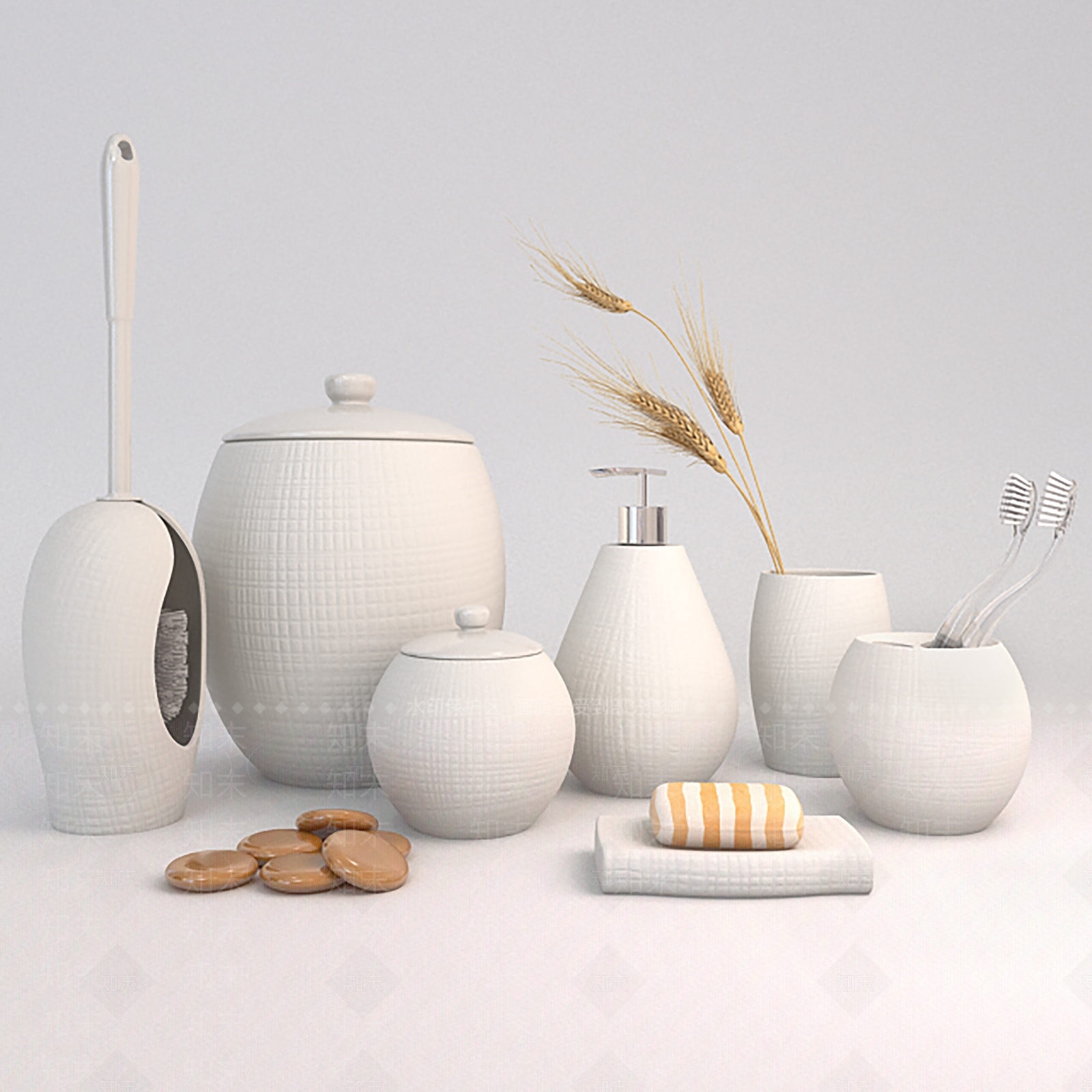 其它洗浴用品3D模型下载【ID:235342178】