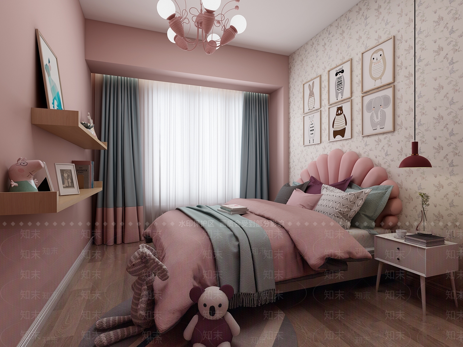 北欧女孩公主卧室3D模型下载【ID:435463684】