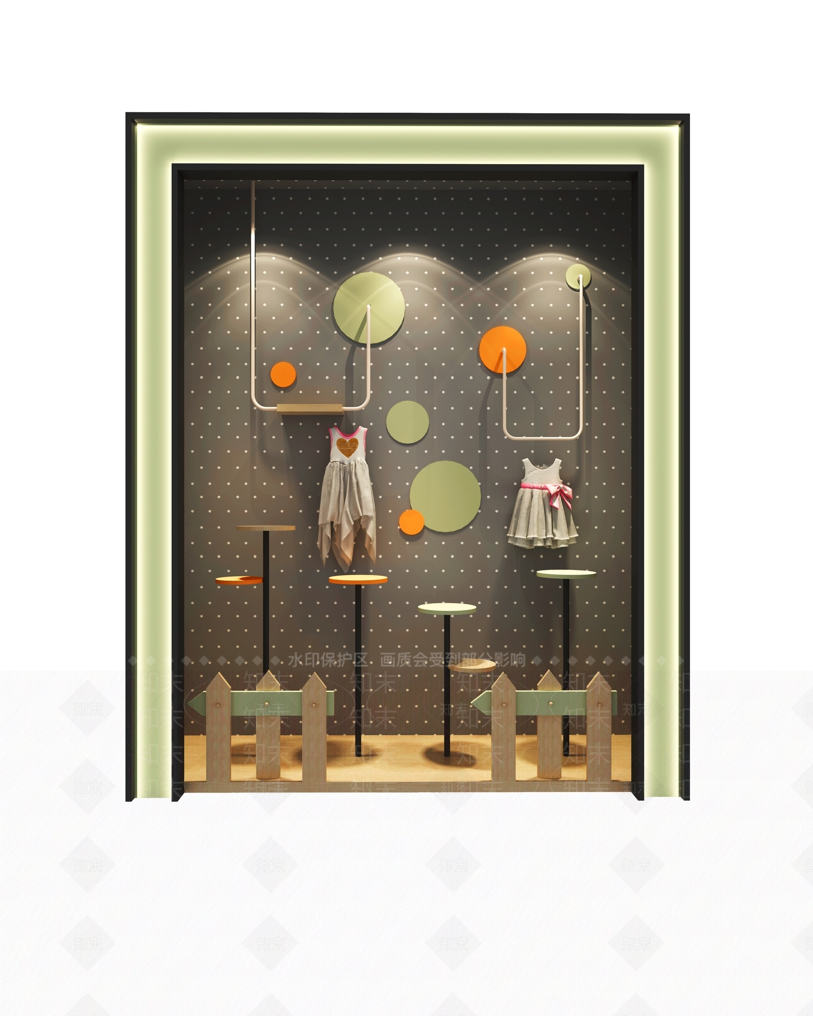 北欧儿童装饰橱窗设计3D模型下载【ID:435618224】