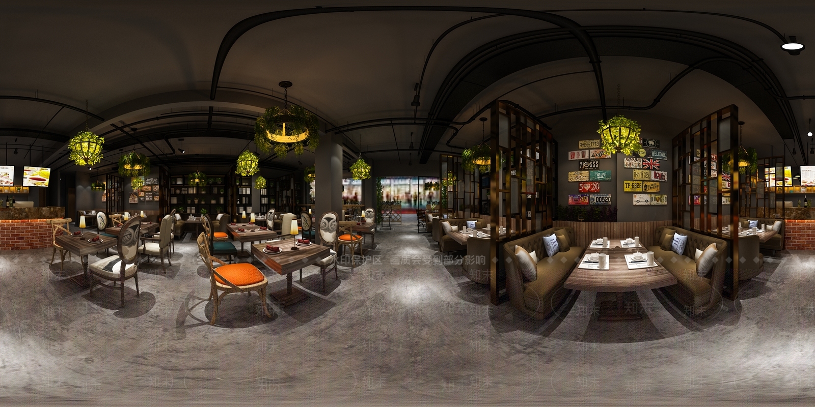 工业风餐饮店3D模型下载【ID:435620075】