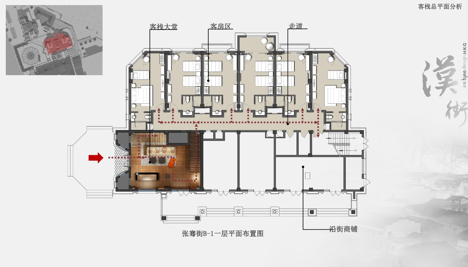 新中式民宿客栈效果图+CAD施工图cad施工图下载【ID:635628653】