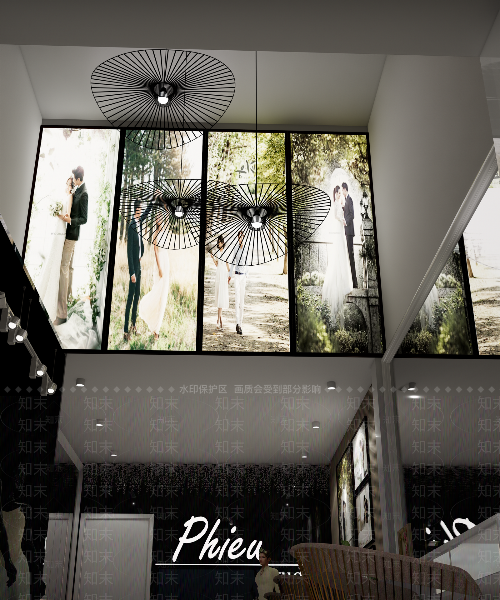 现代婚纱店SU模型下载【ID:235667380】