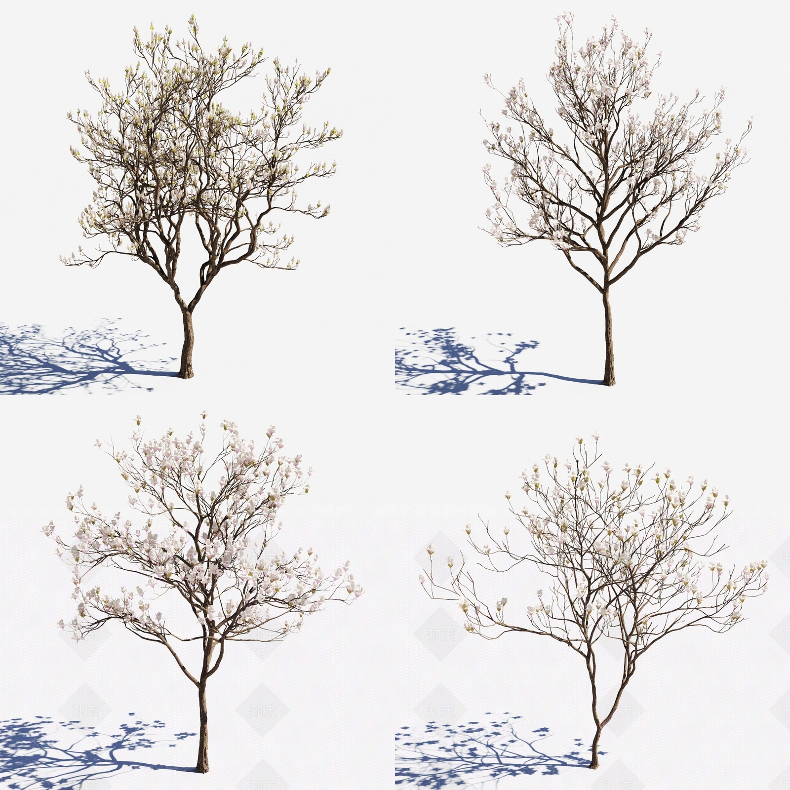 现代花草景观树组合3D模型下载【ID:335735948】