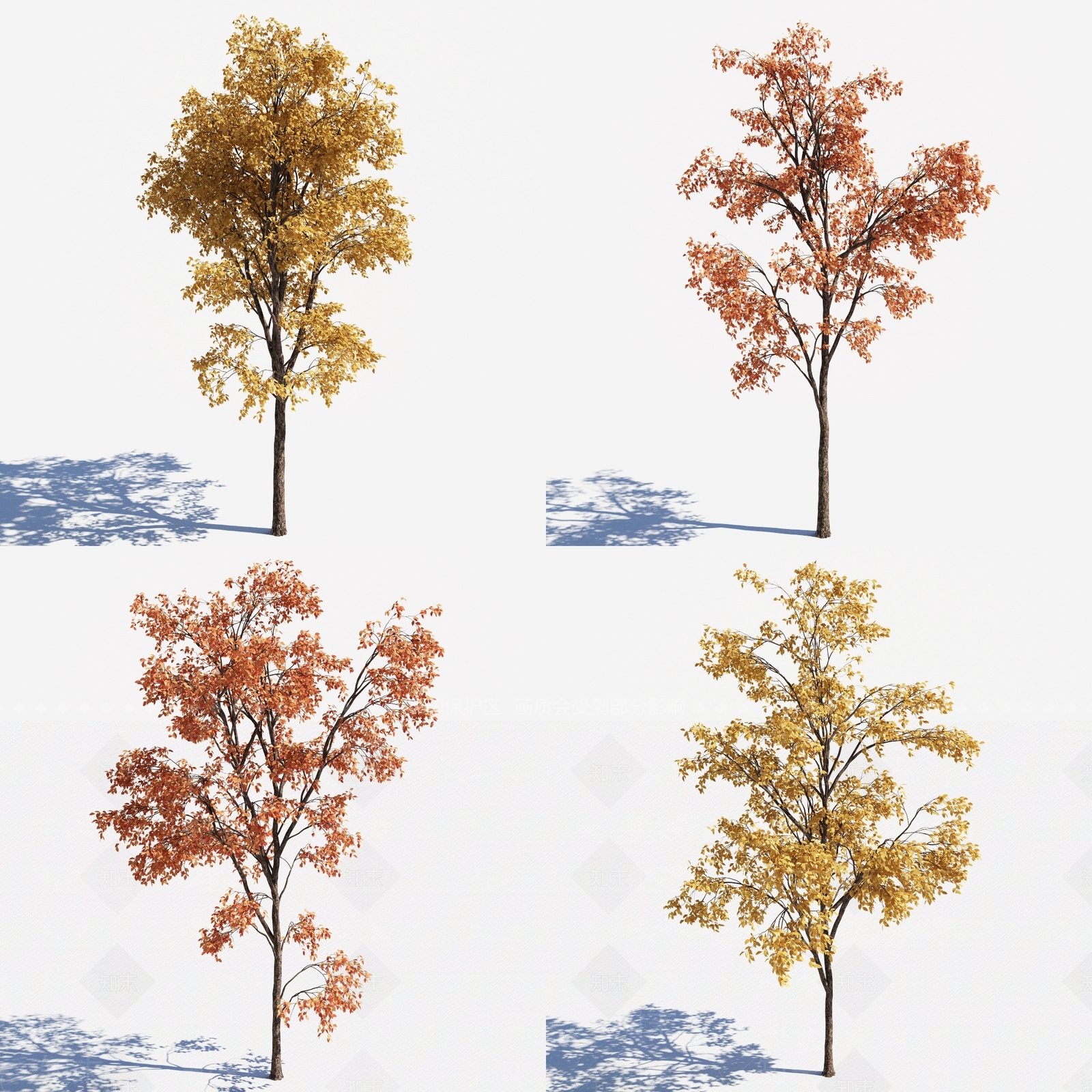 现代花草景观树组合3D模型下载【ID:335735977】