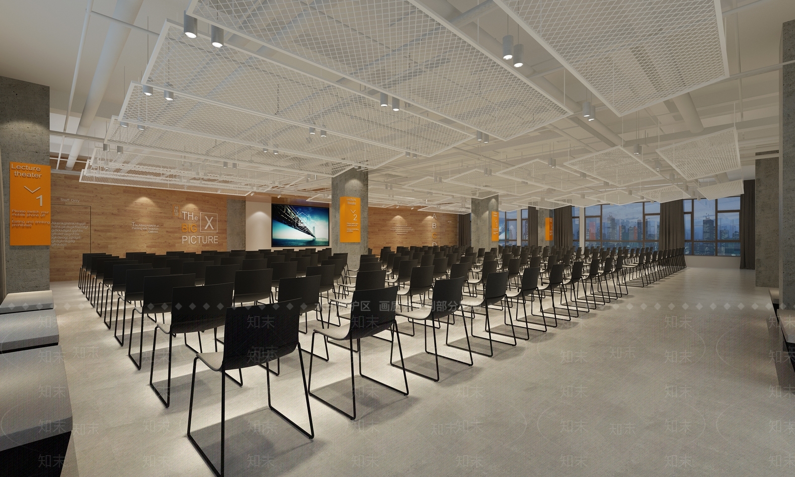 现代简约路演厅报告厅3D模型下载【ID:535777210】_知末3d模型网