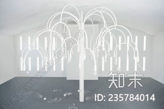 现代树灯造型SU模型下载【ID:235784014】