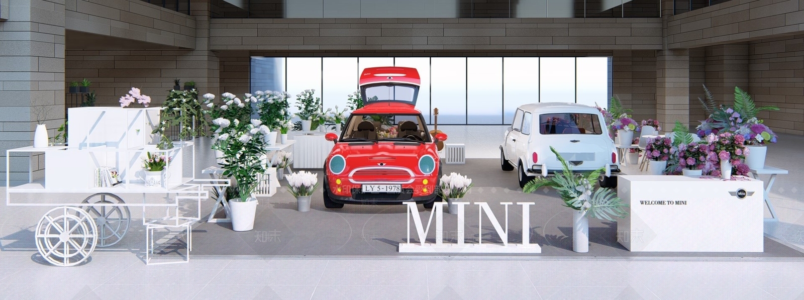 现代宝马mini车展SU模型下载【ID:235940581】