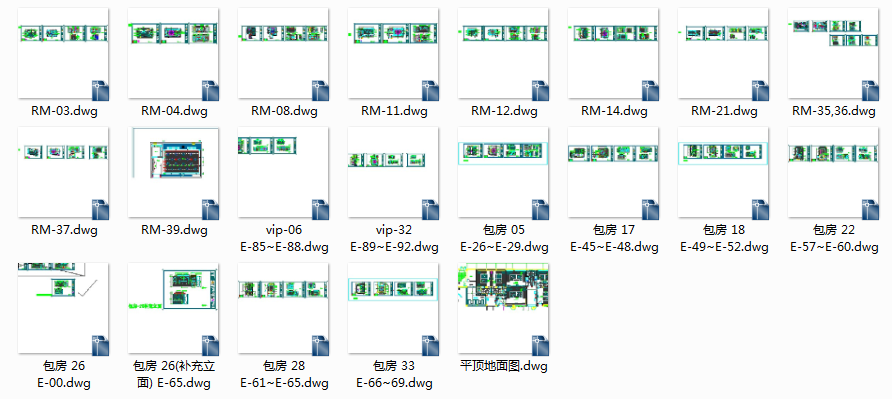 酒吧KTV--皇家一号夜总会效果图+施工图施工图下载【ID:435979480】