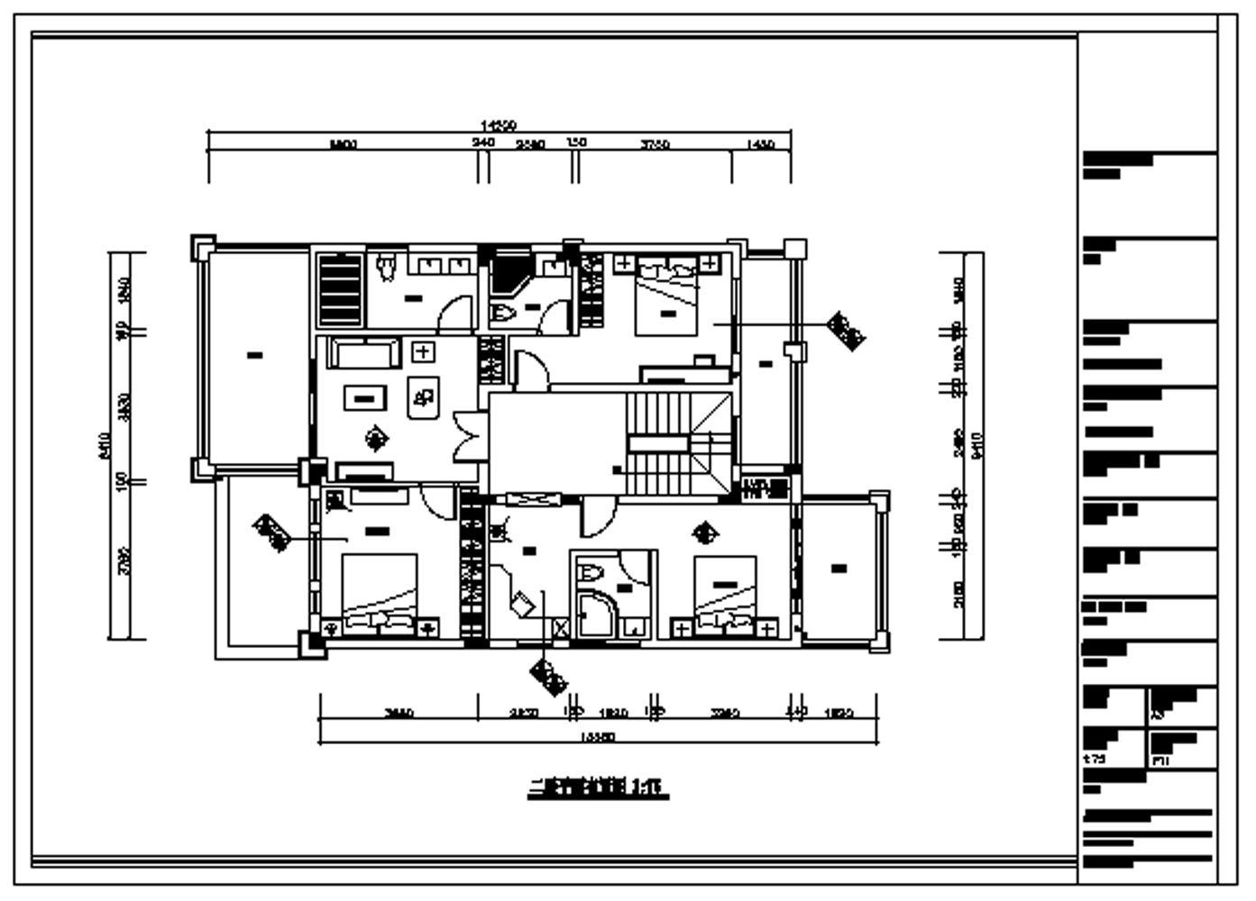 聚豪园叶先生别墅全套CAD施工图cad施工图下载【ID:536018474】