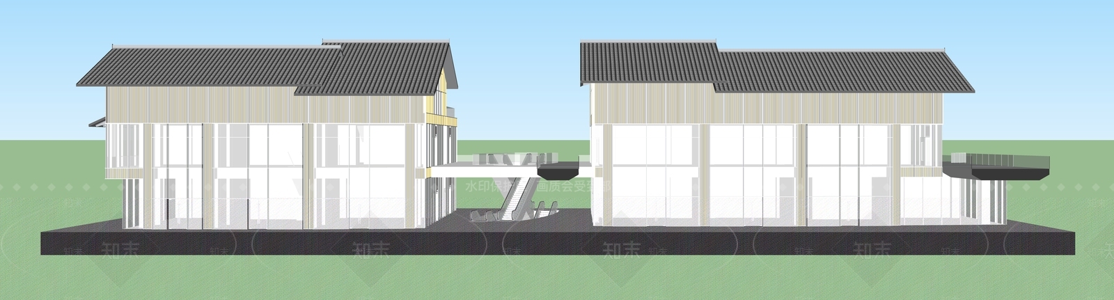 成都远洋太古里街道SU模型下载【ID:336166937】