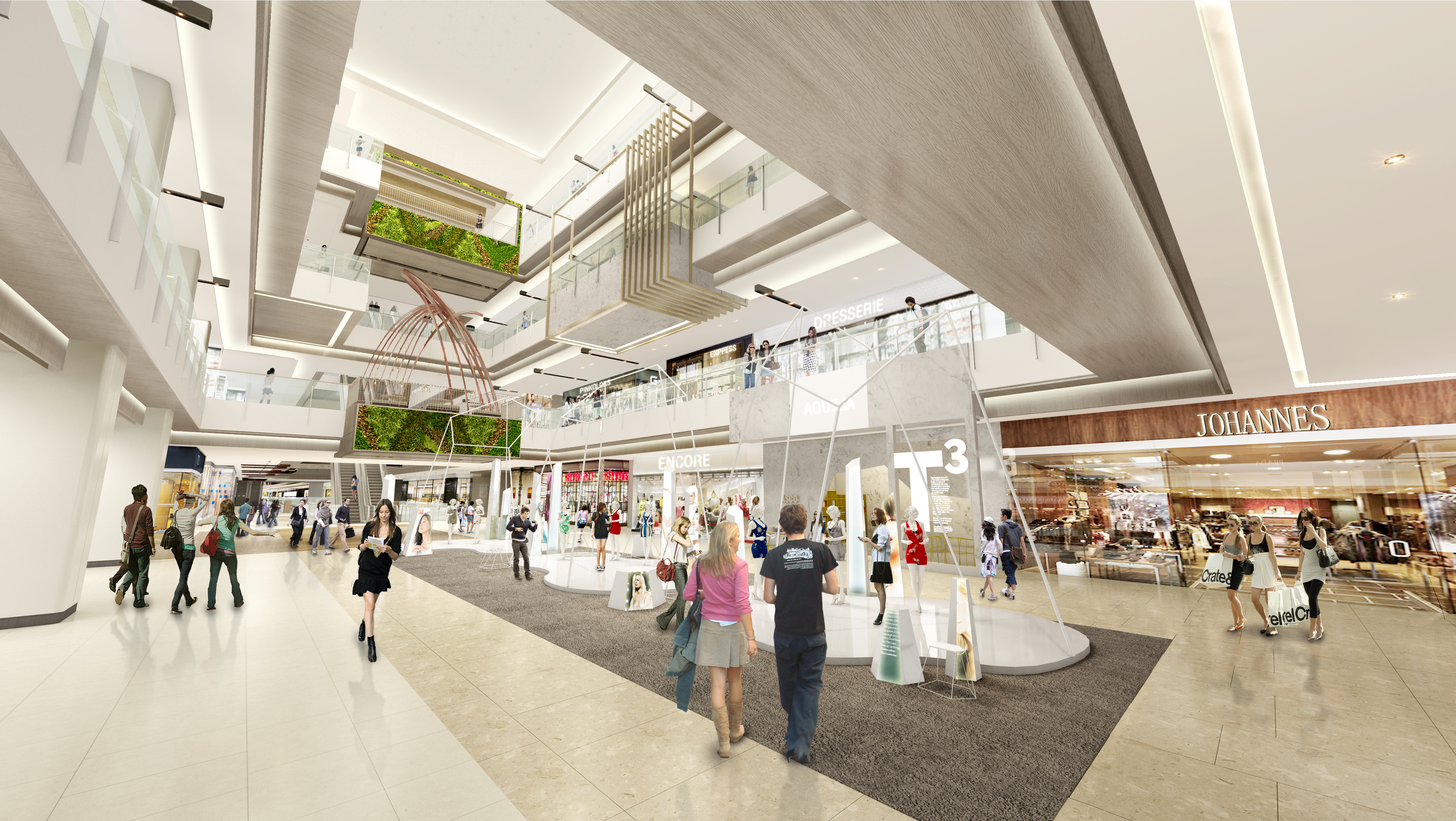 香港lead8-成都星汇广场购物空间丨建筑方案 内装方案 效果图 cad平面