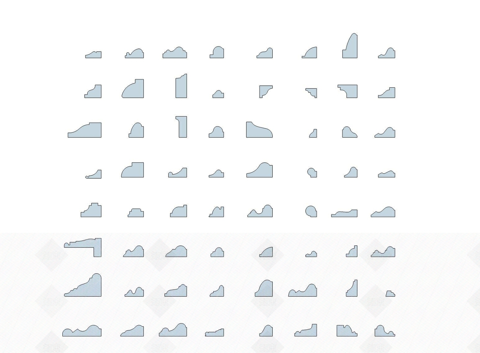 石膏线条石膏线门框线门窗线SU模型下载【ID:436257065】
