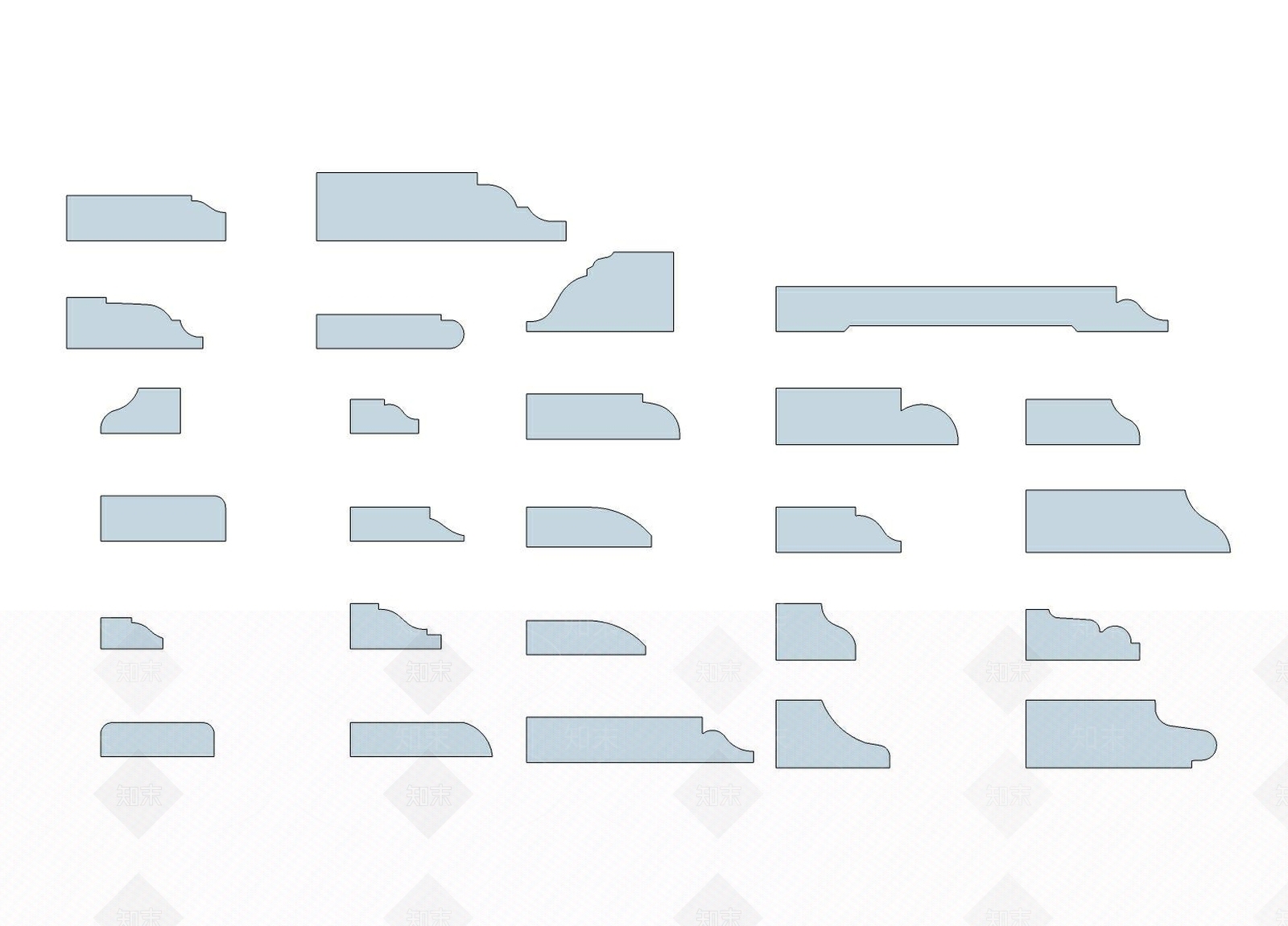 石膏线条石膏线门框线门窗线SU模型下载【ID:436257069】
