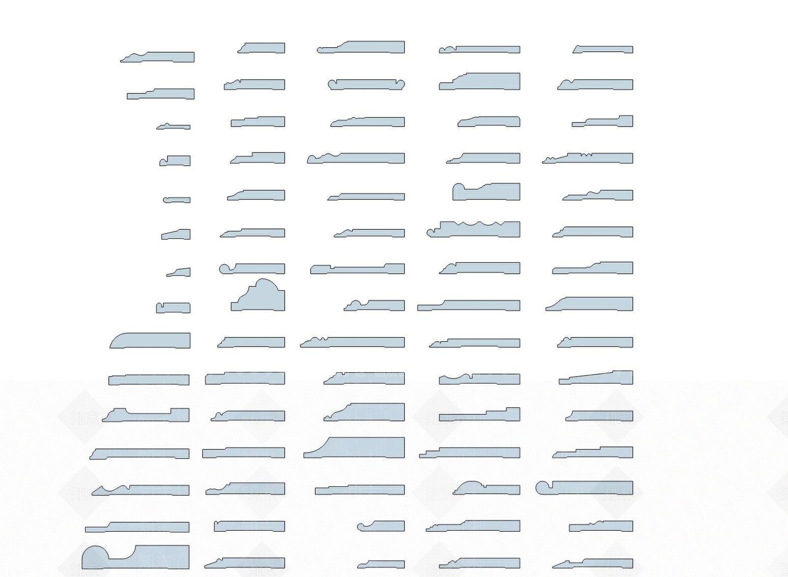 石膏线条石膏线门框线门窗线SU模型下载【ID:436257078】