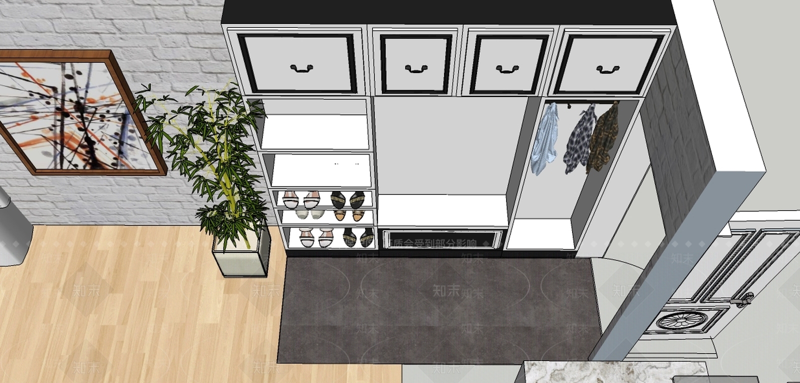 SU室内家装SU模型下载【ID:537123588】