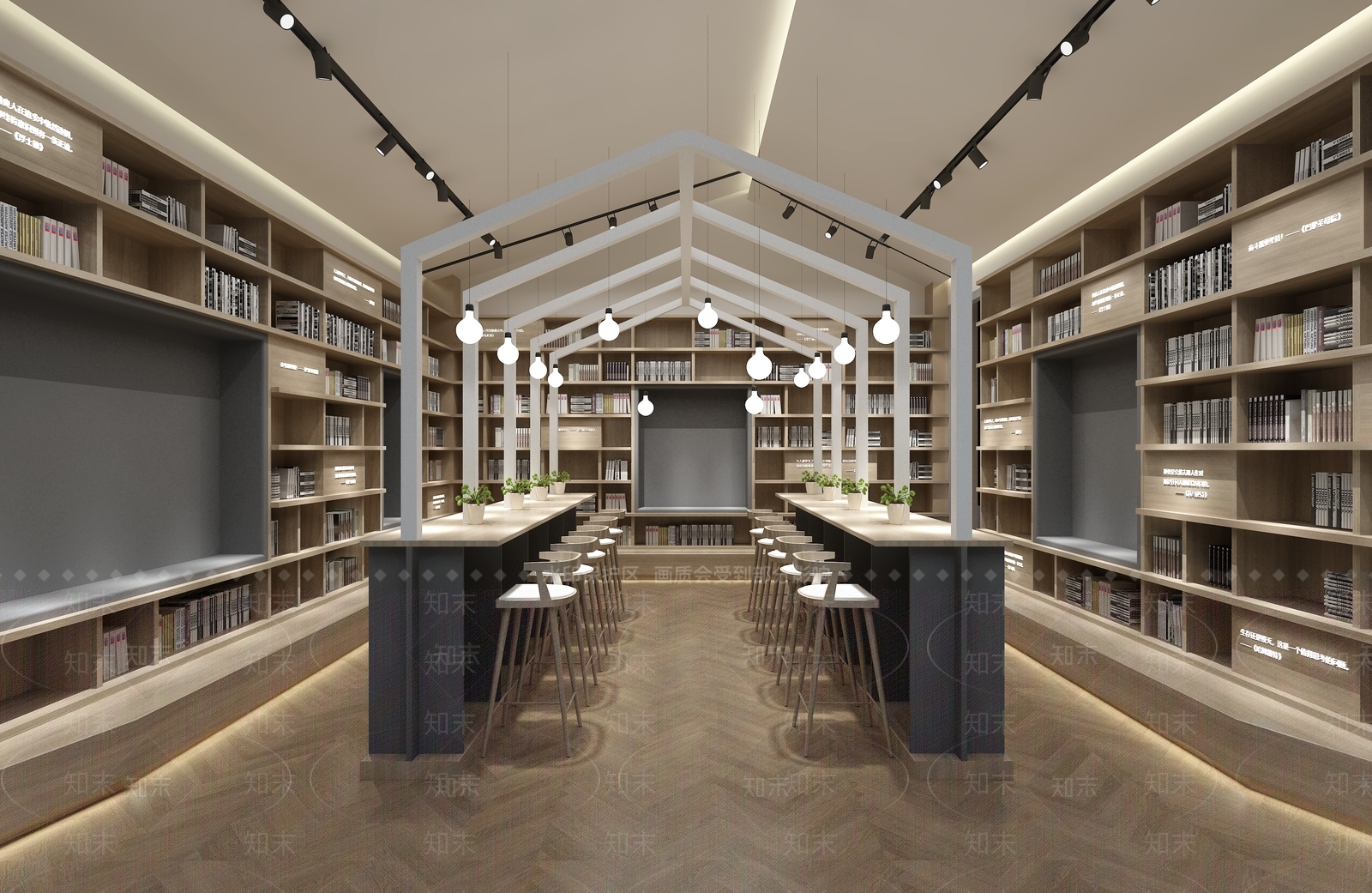 北欧图书馆3D模型下载【ID:837134298】