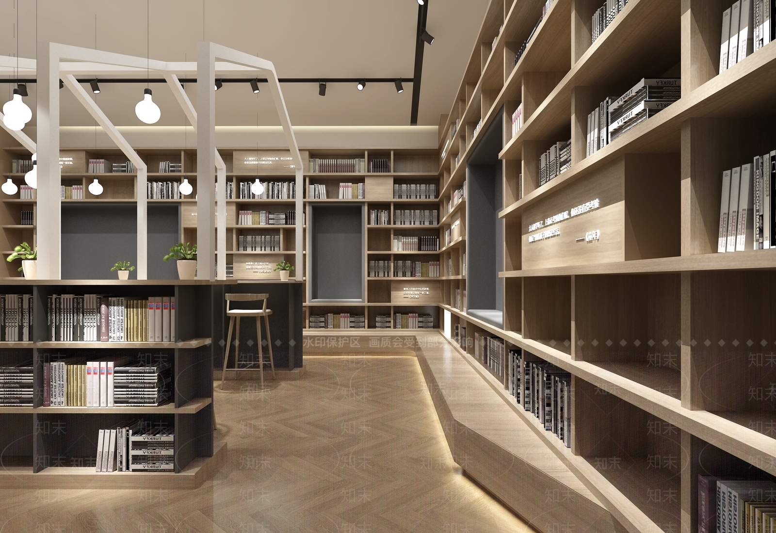 北欧图书馆3D模型下载【ID:837134298】