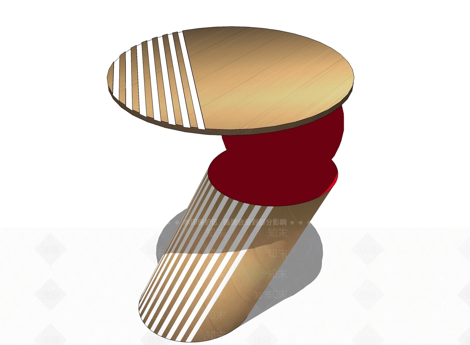 现代北欧简约家具茶几边几桌子SU模型下载【ID:637159441】