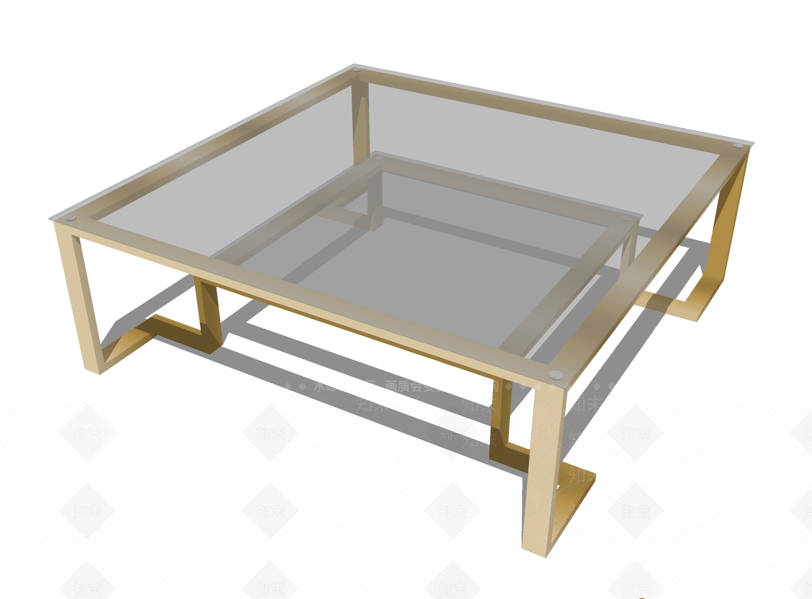 现代北欧简约家具茶几边几桌子SU模型下载【ID:637159459】