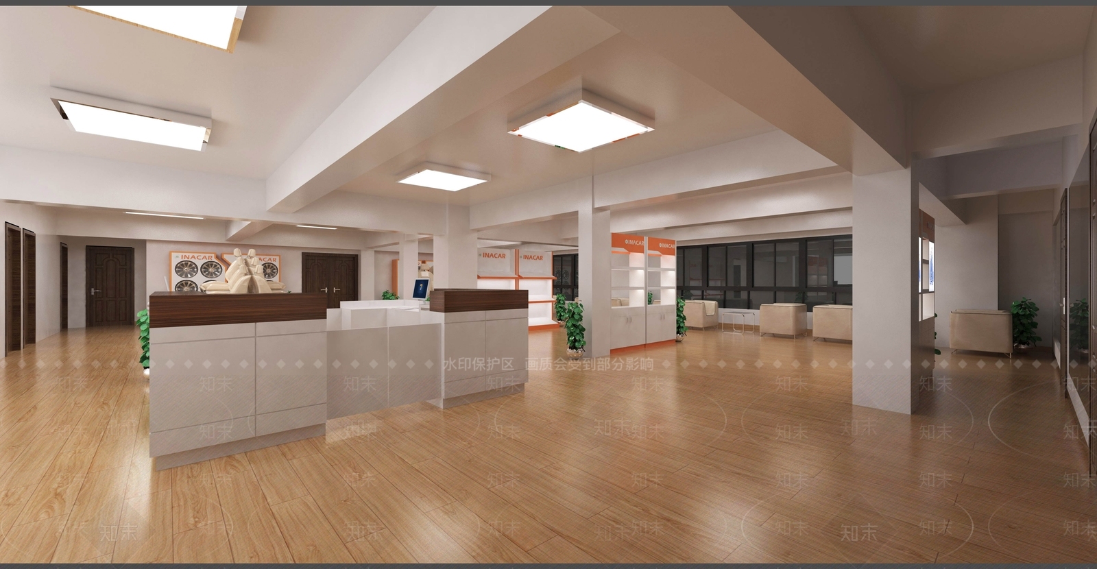 工业展厅SU模型下载【ID:237385508】