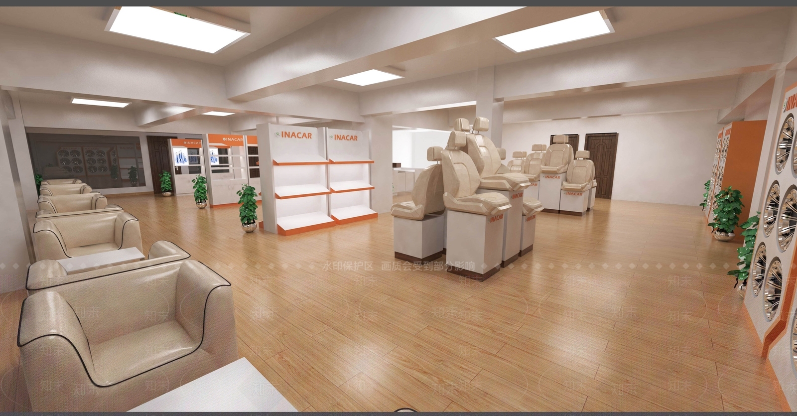 工业展厅SU模型下载【ID:237385508】