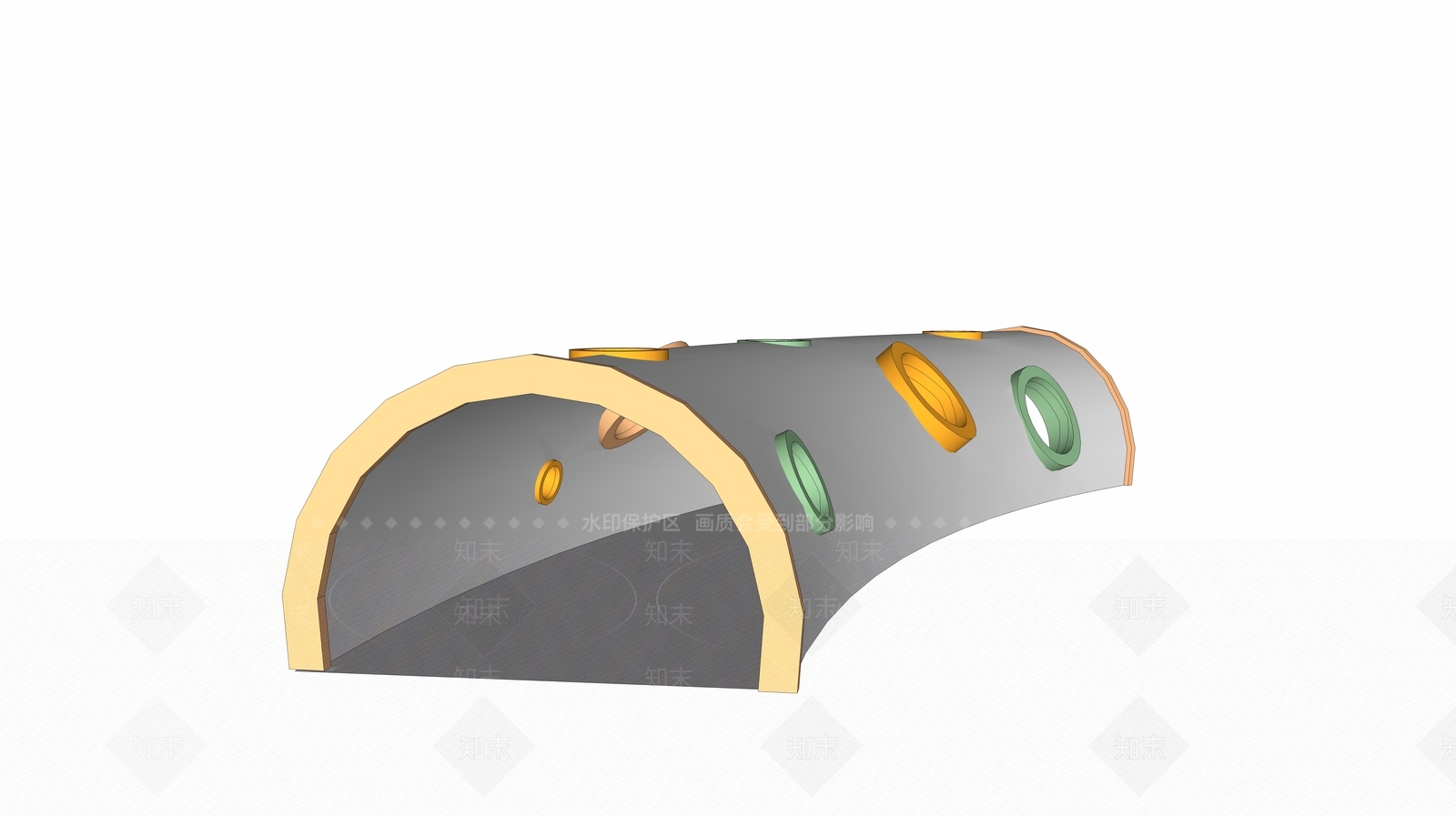 儿童隧道SU模型下载【ID:840582187】