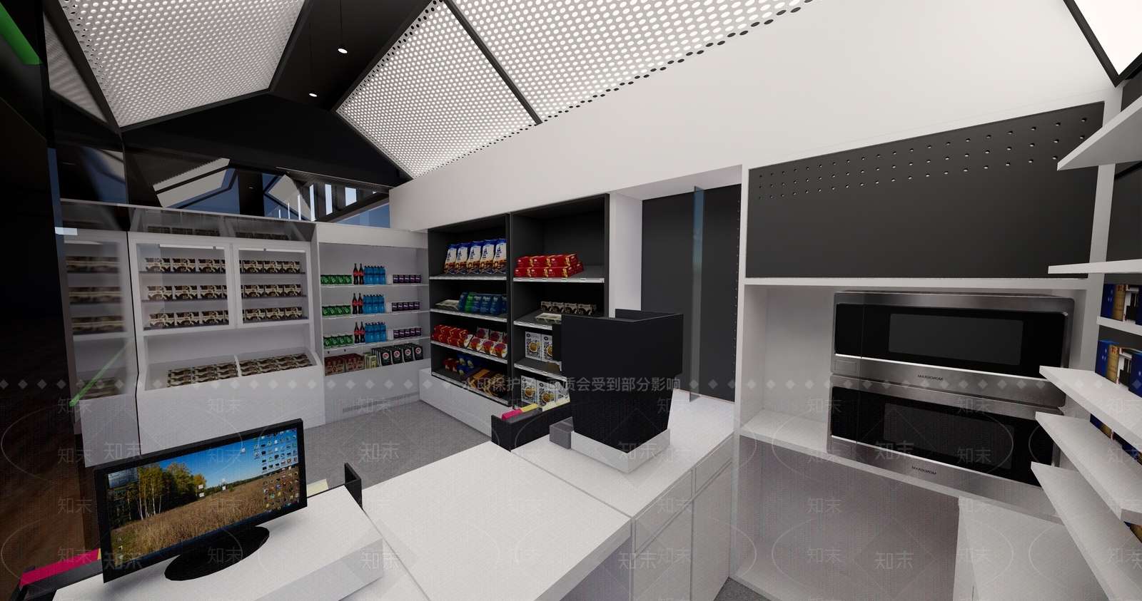 便利店SU模型下载【ID:140596779】