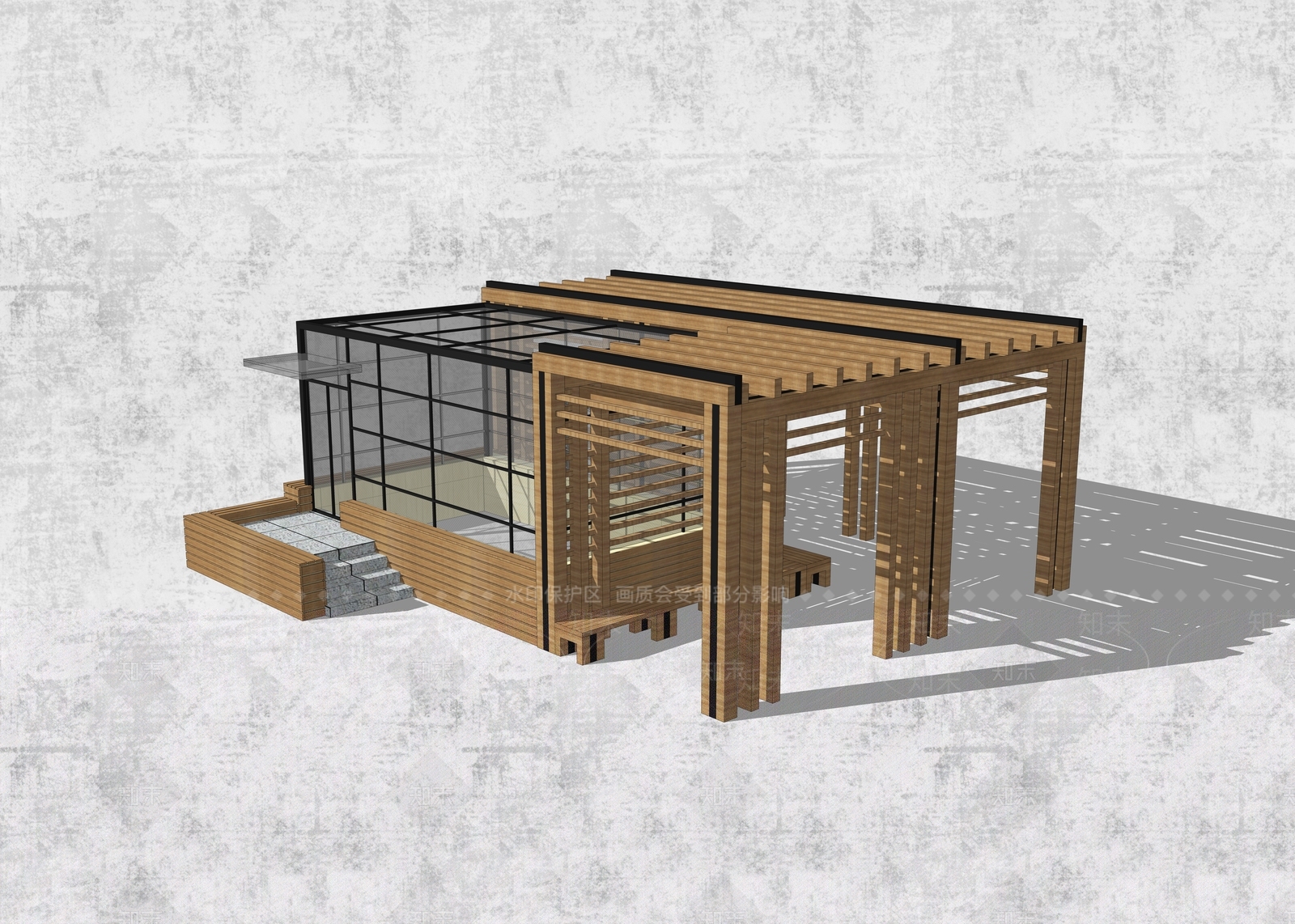 地下人防出入口SU模型下载【ID:940600197】