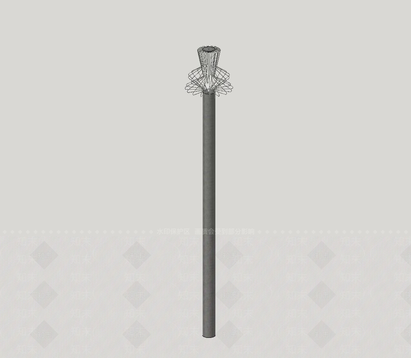 现代风格路灯组合SU模型下载【ID:340617585】