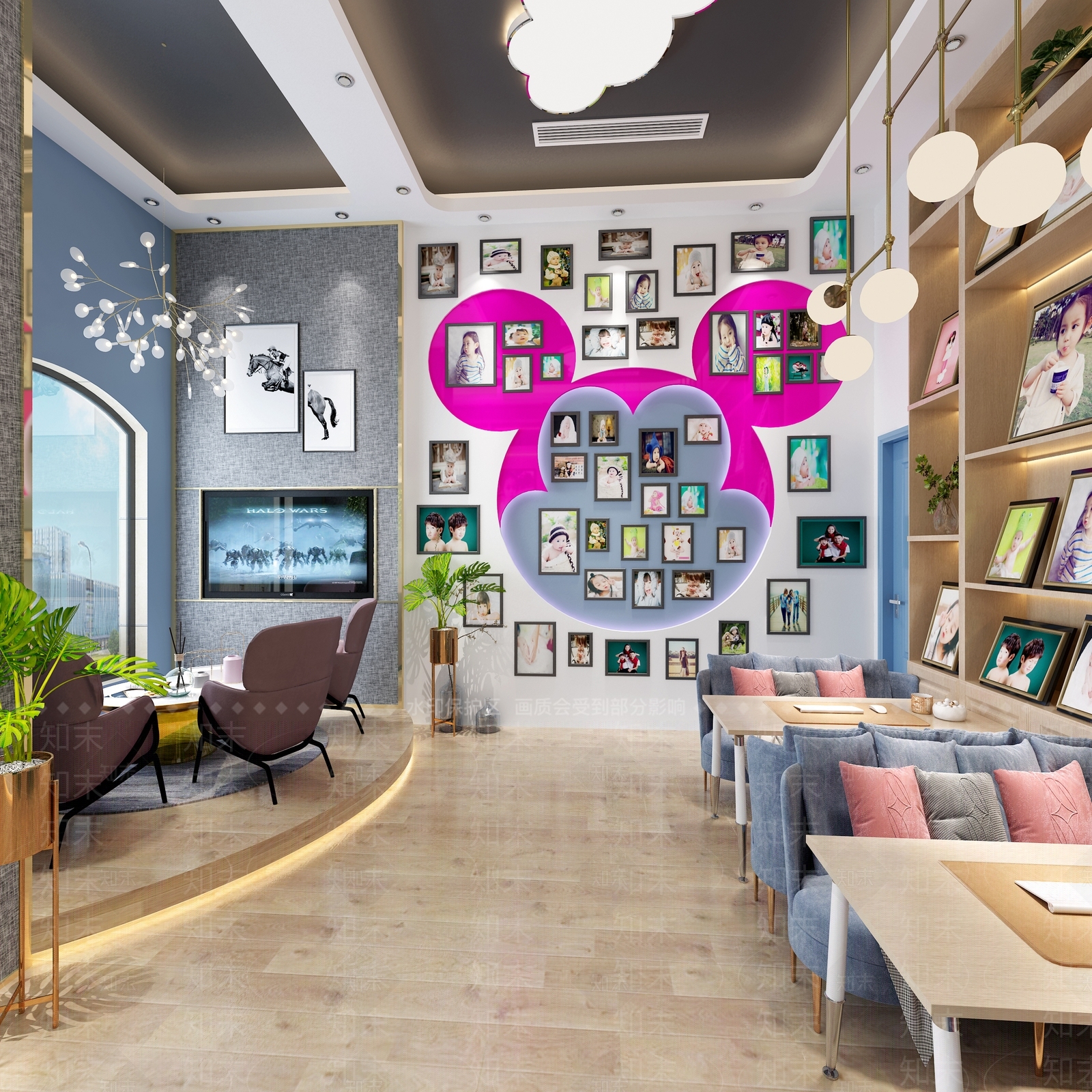 现代儿童摄影店3D模型下载【ID:740627335】