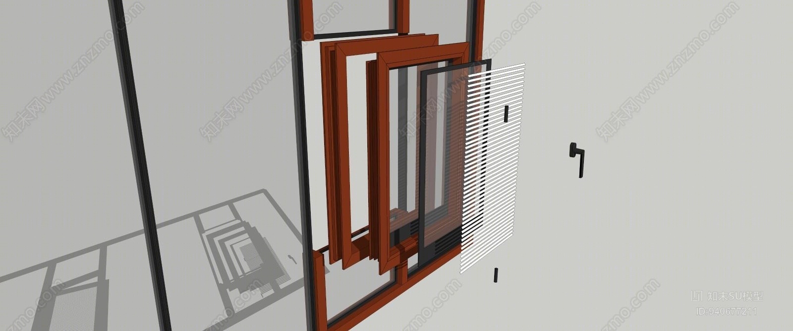 系统窗精细模型SU模型下载【ID:940677211】