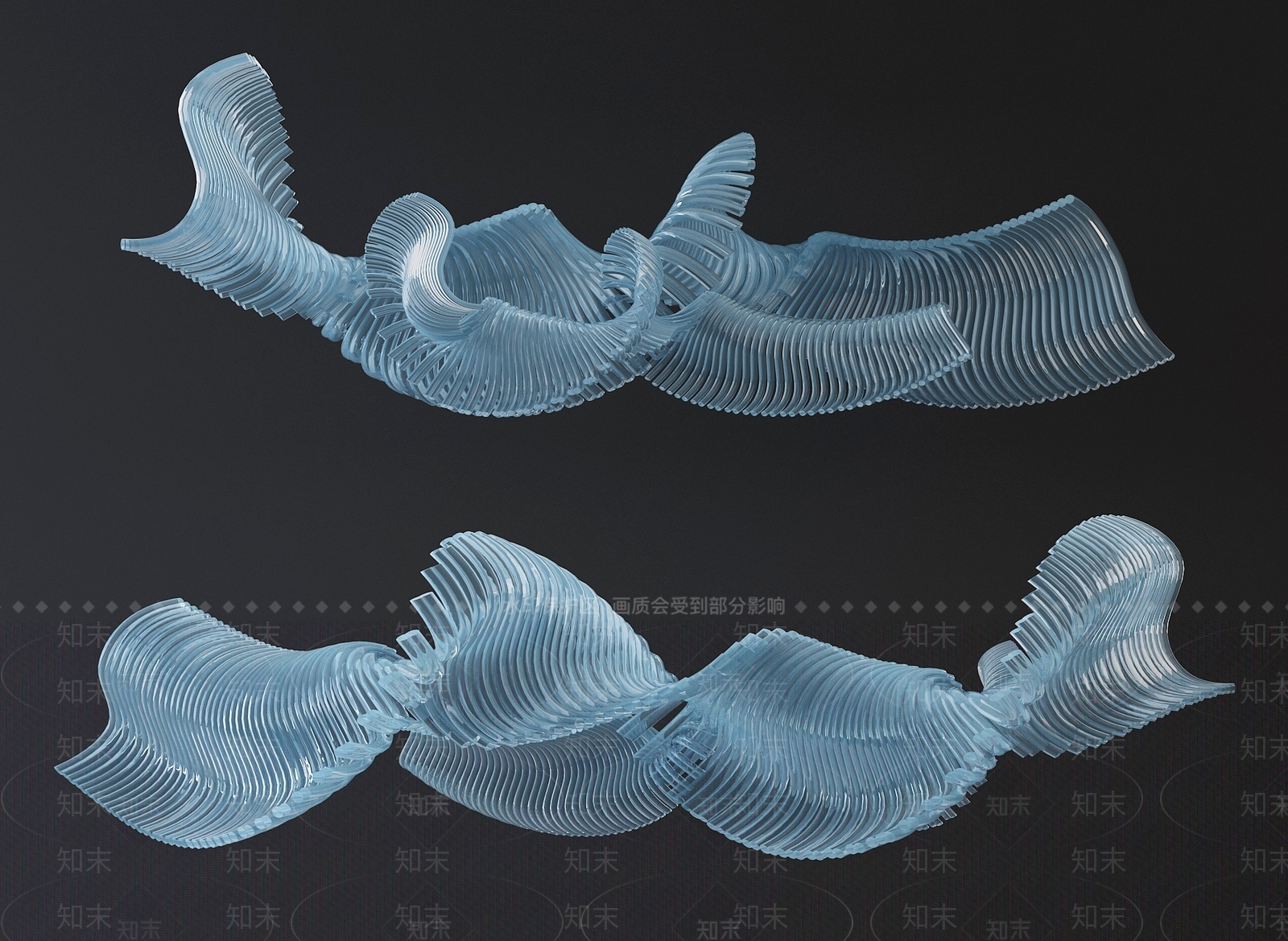 现代装饰品水晶挂件3D模型下载【ID:640677561】