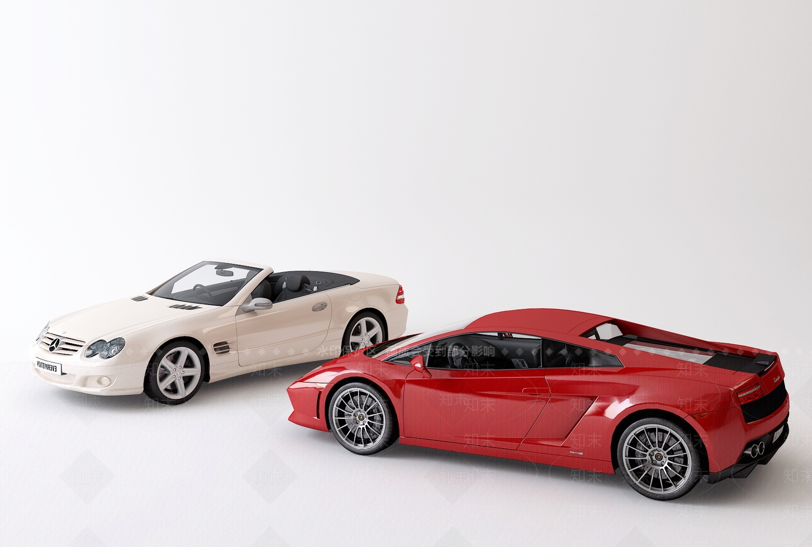 现代汽车模型组合3D模型下载【ID:140677065】