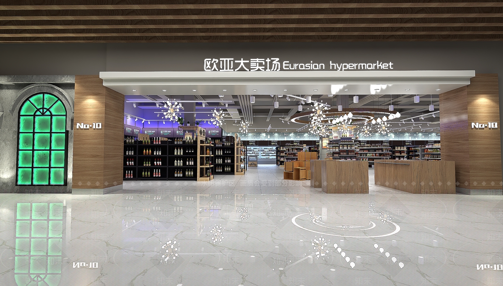 超级大卖场设计方案SU模型下载【ID:840677397】