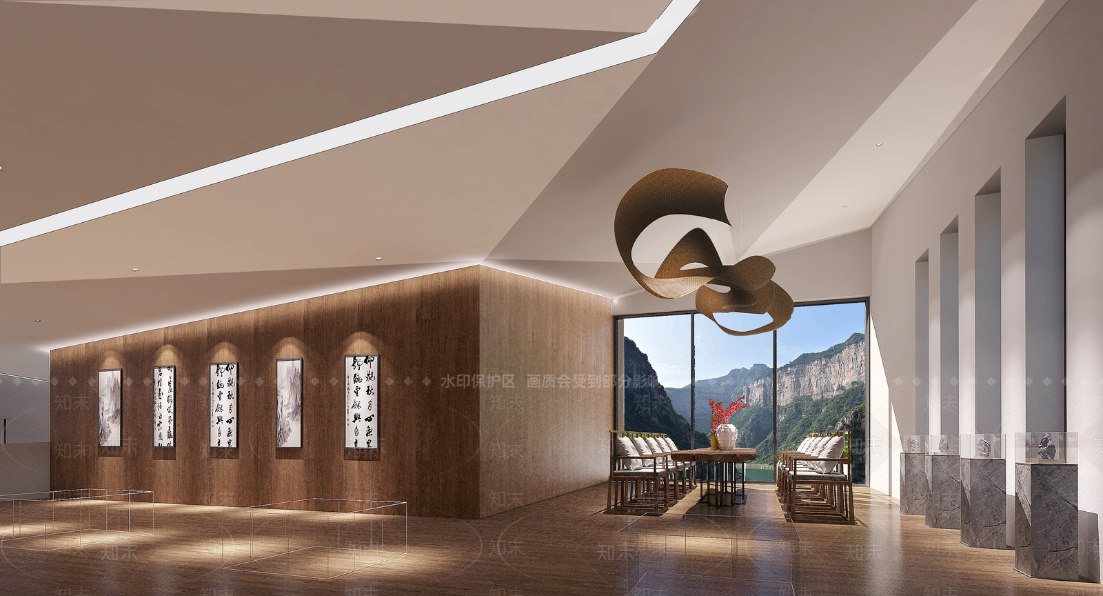 现代艺术村展示中心效果3D模型下载【ID:540771456】