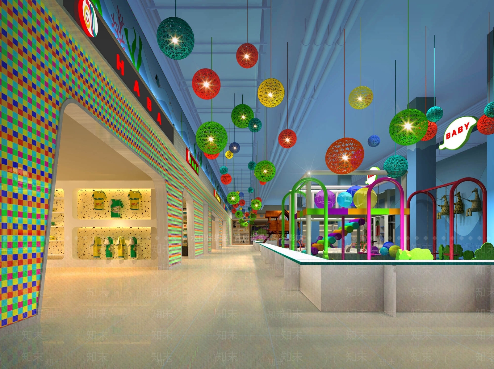 现代儿童娱乐商场3D模型下载【ID:540792749】