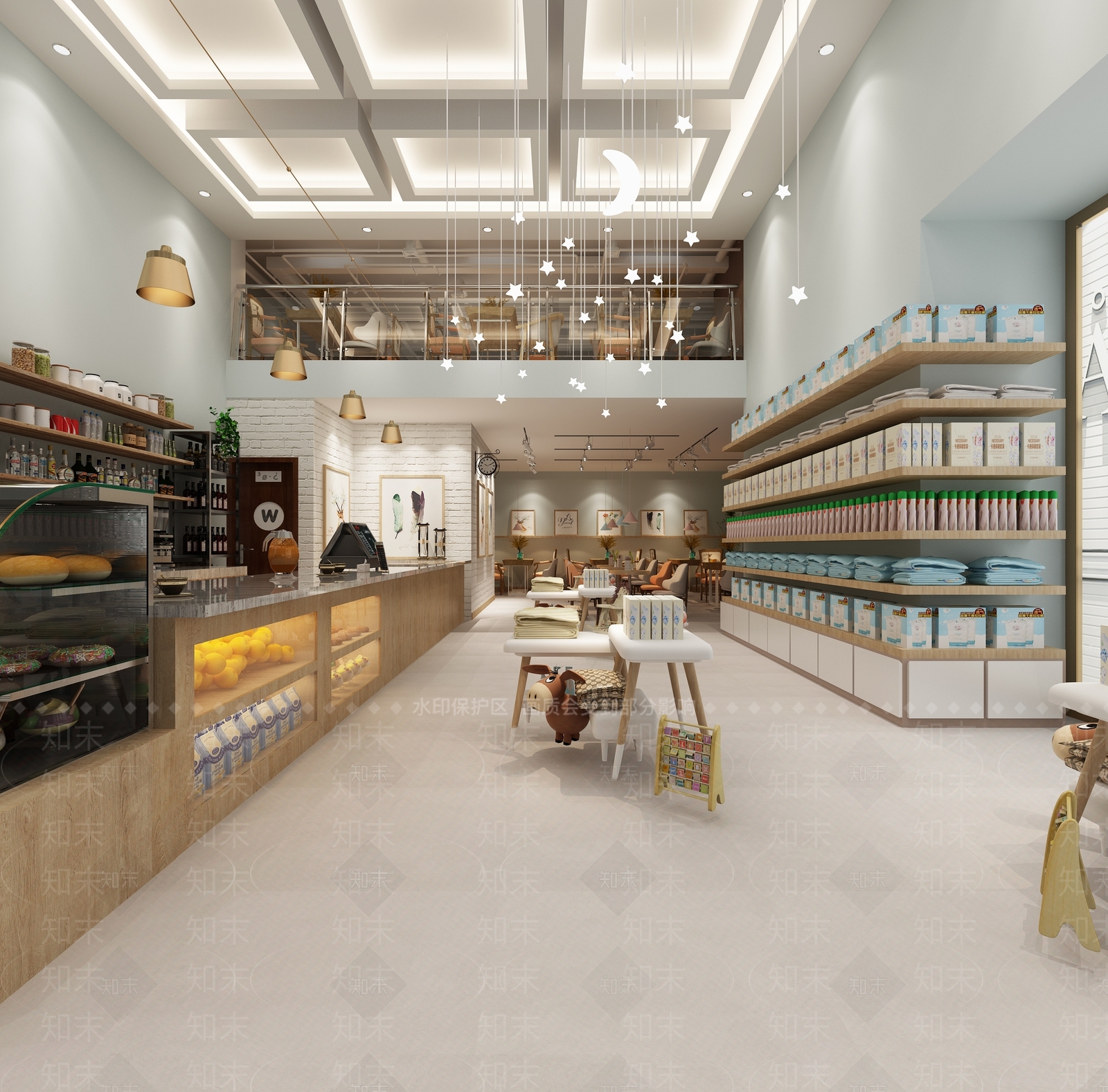 北欧商场母婴专卖店3D模型下载【ID:240802216】