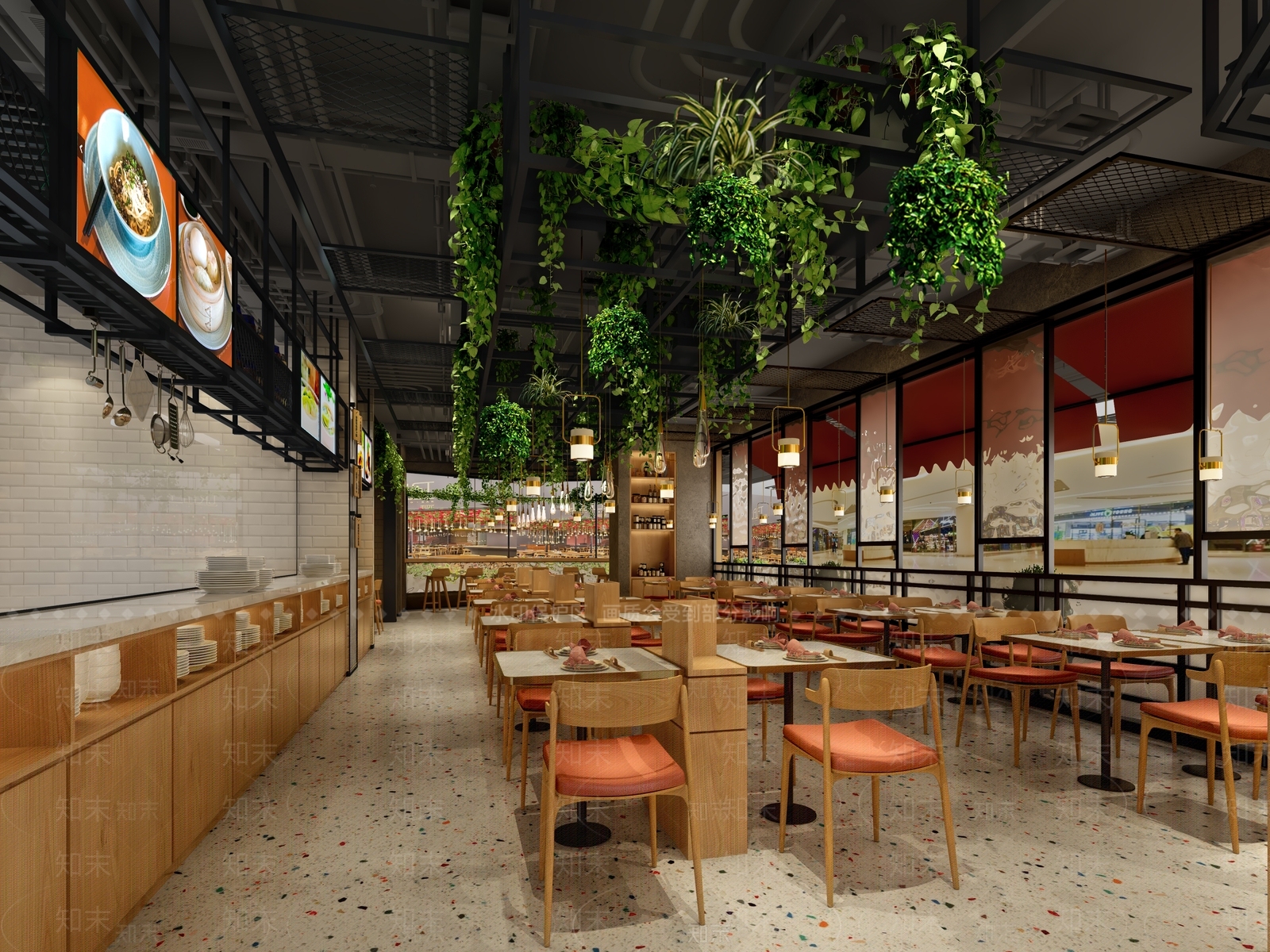 现代门头餐厅3D模型下载【ID:340817150】