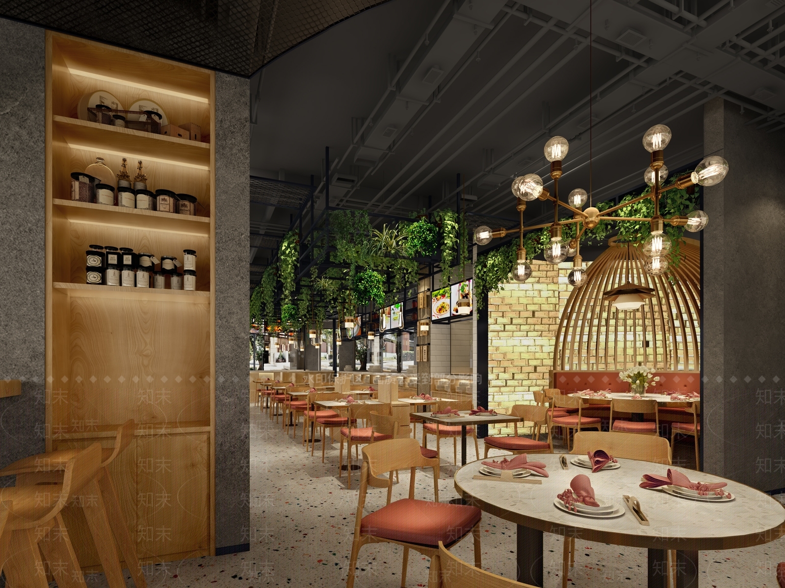 现代门头餐厅3D模型下载【ID:340817150】