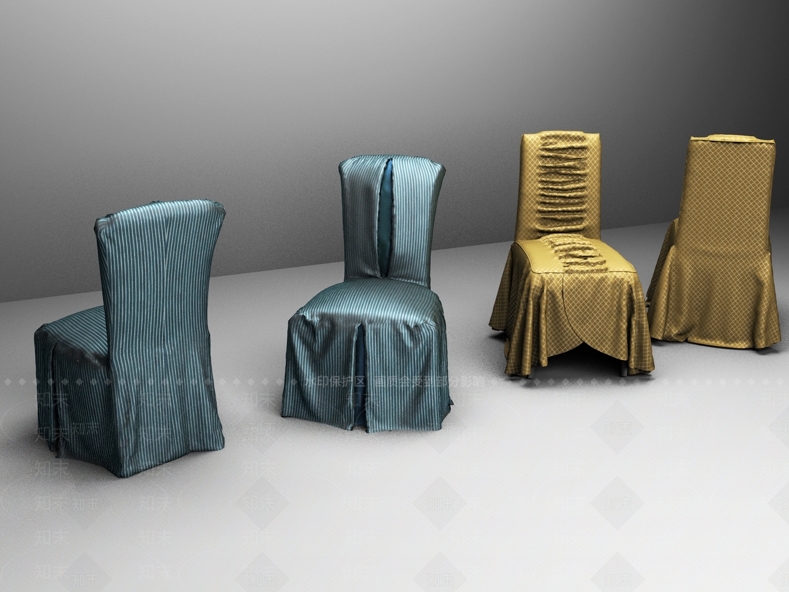 后现代酒店椅子沙发3D模型下载【ID:340839031】