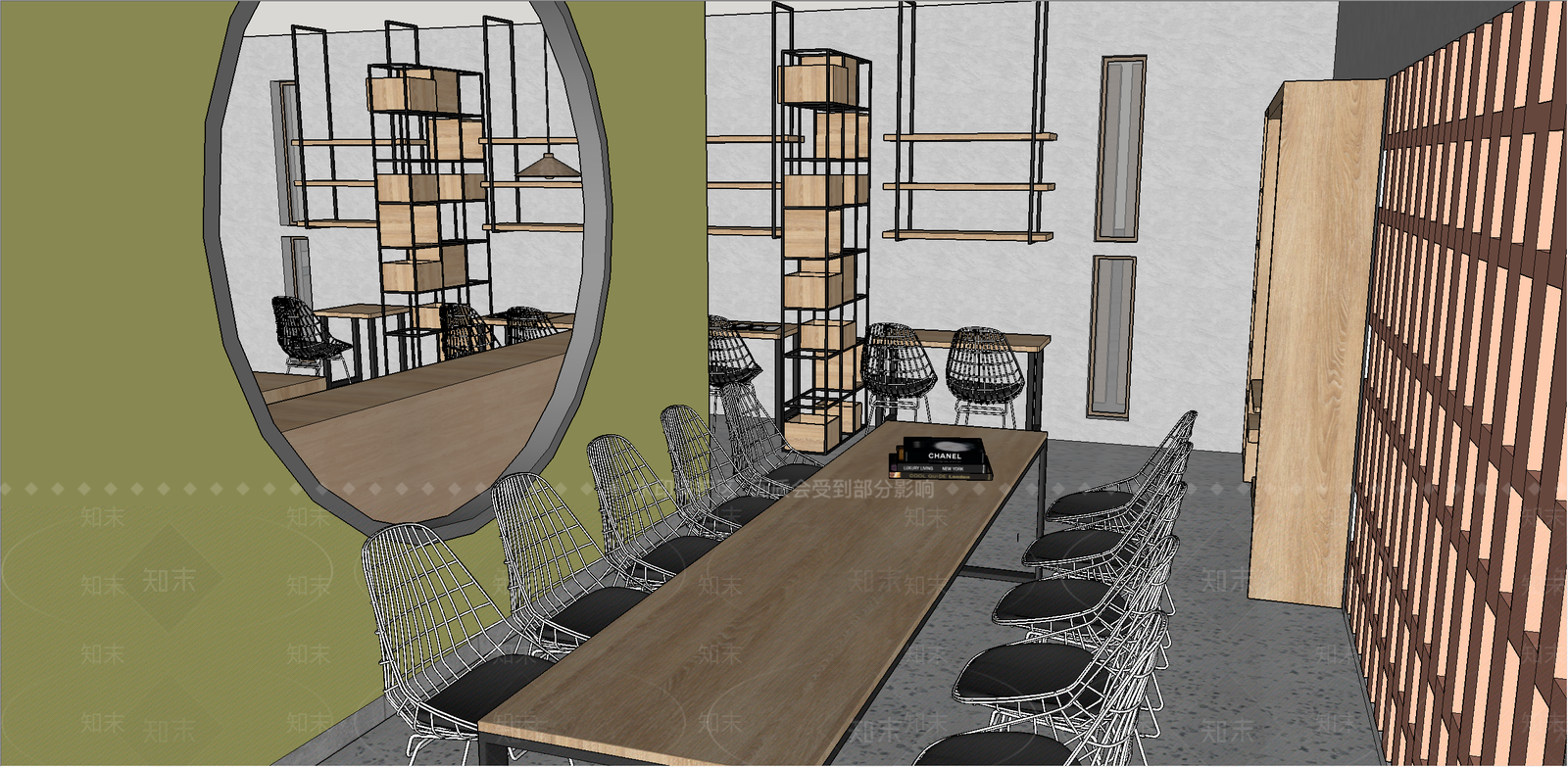 咖啡店SU模型下载【ID:540842763】