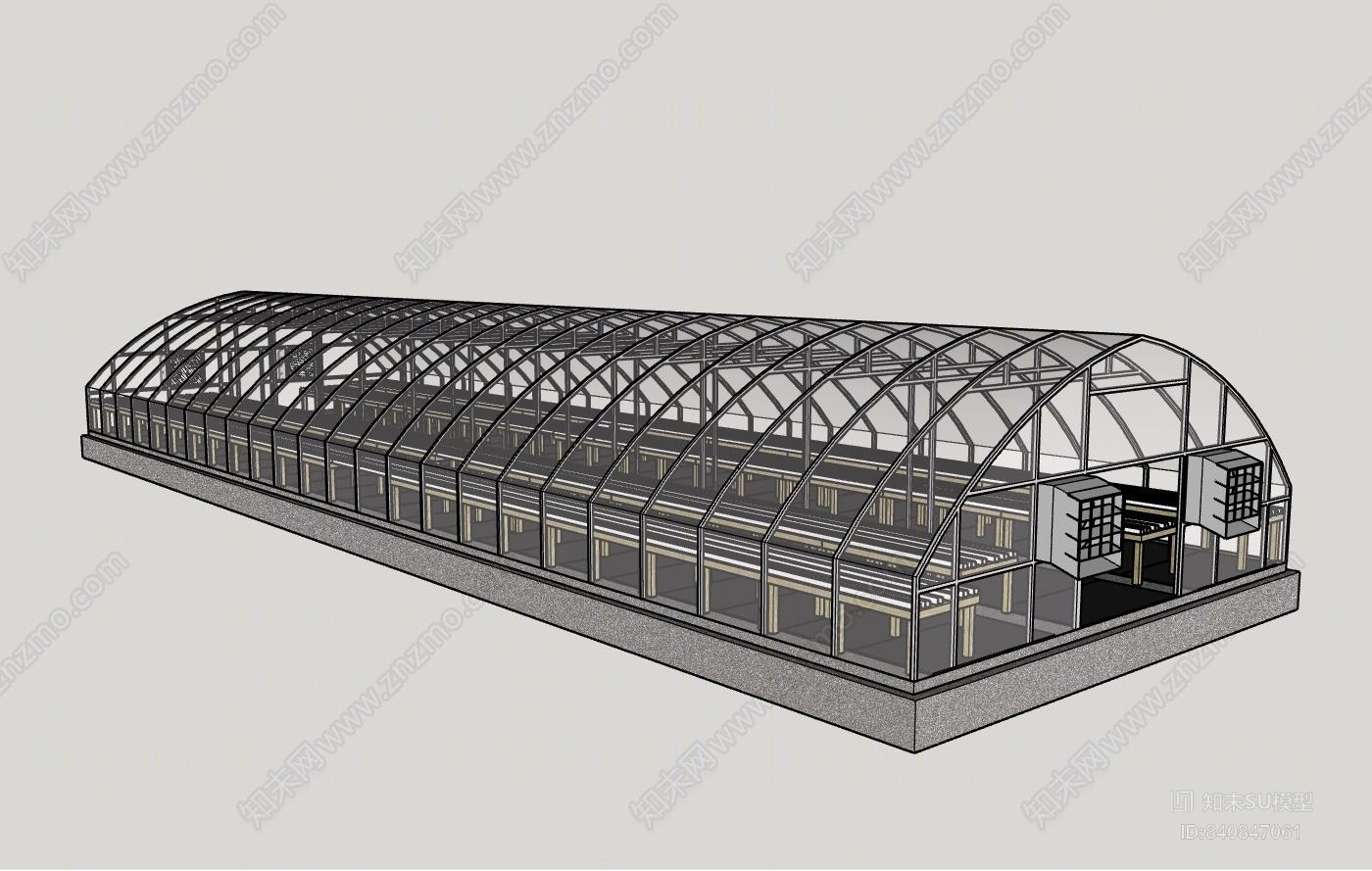 农业大棚SU模型下载【ID:840847061】