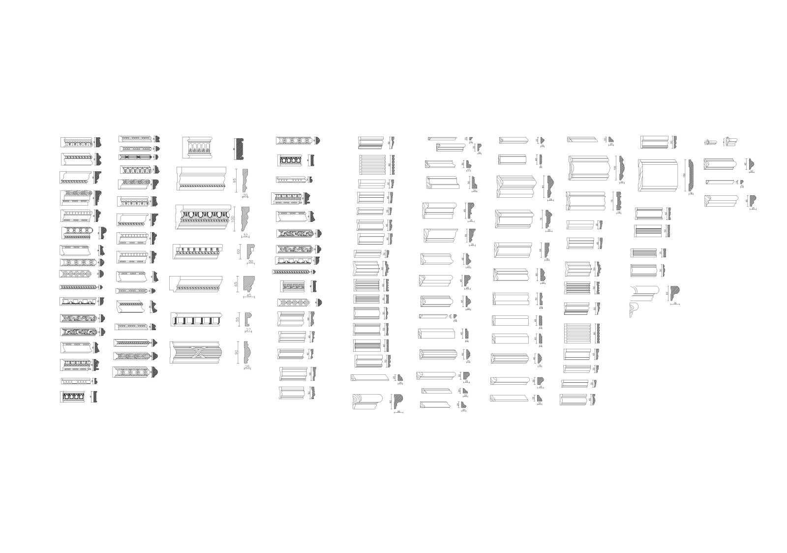 AB_Concept-欧式线条顶角线图库施工图下载【ID:240929027】