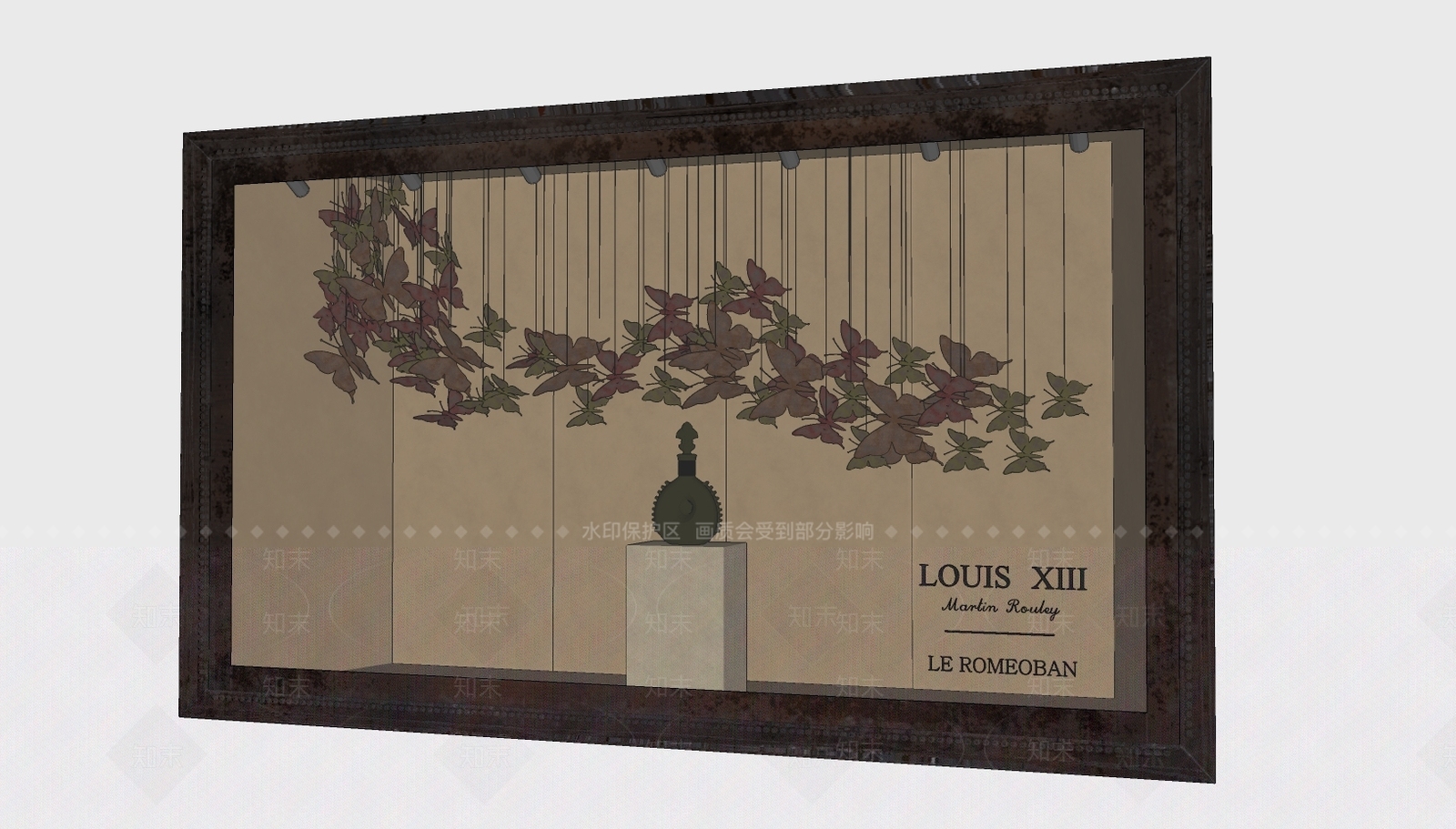 现代服装店橱窗模特装饰品SU模型下载【ID:740955229】