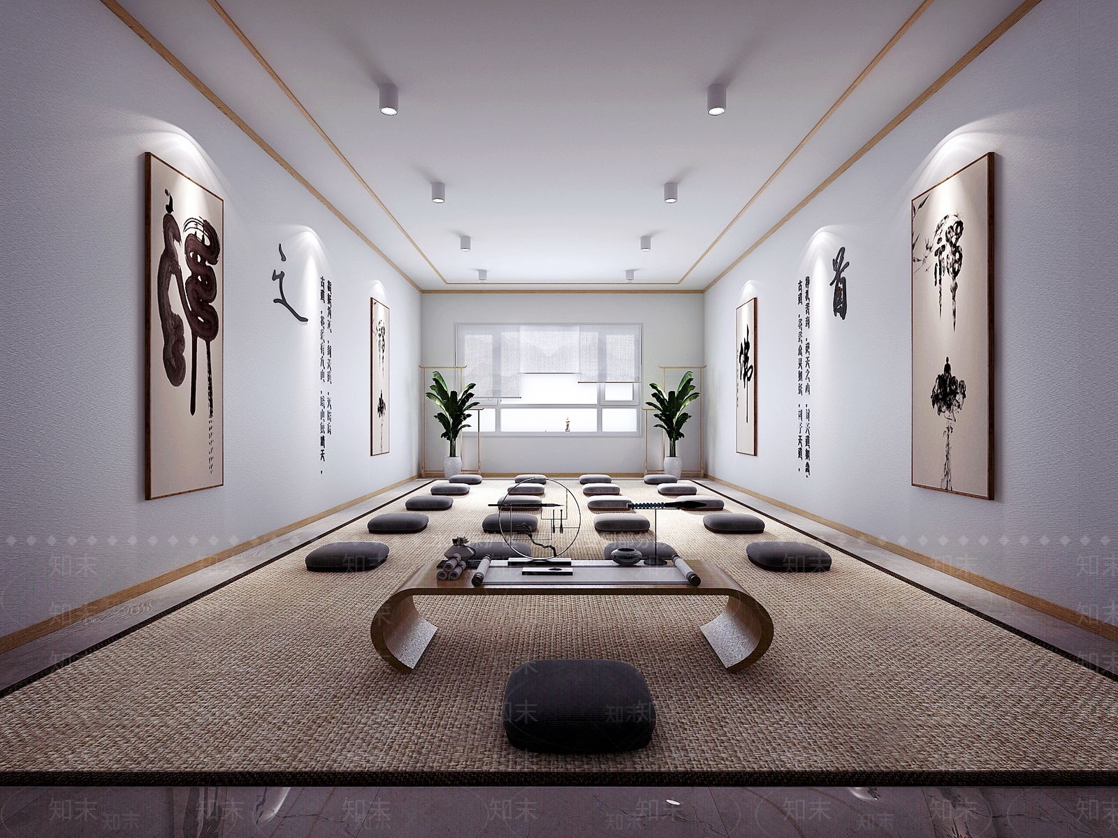 中式禅房3D模型下载【ID:240962383】