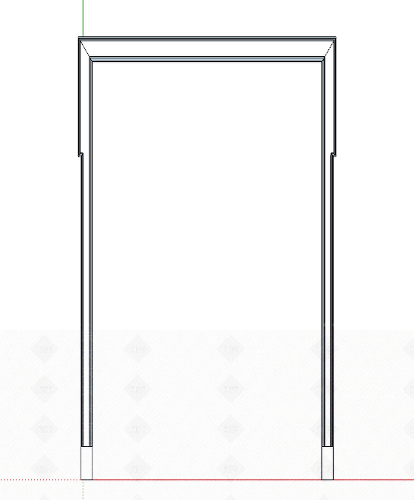 异性欧式门套线条SU模型下载【ID:740970574】
