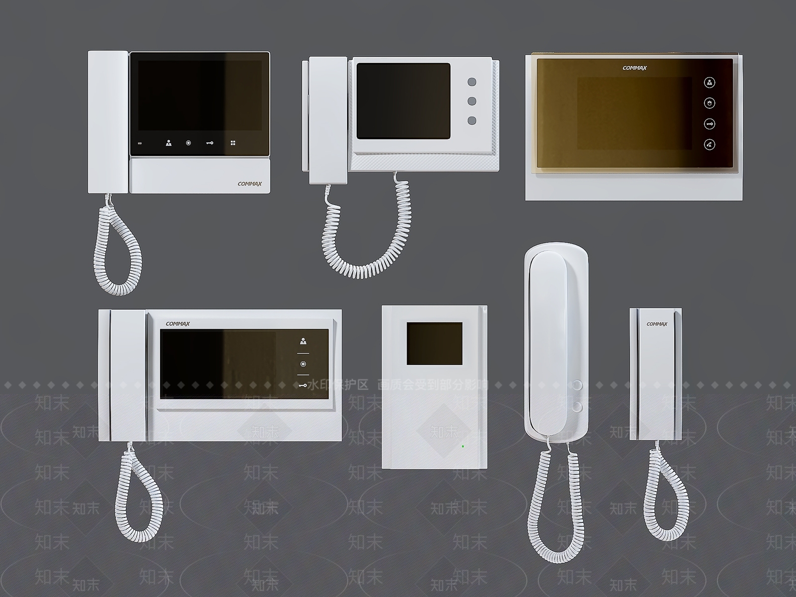 现代可视电话门3D模型下载【ID:740974458】