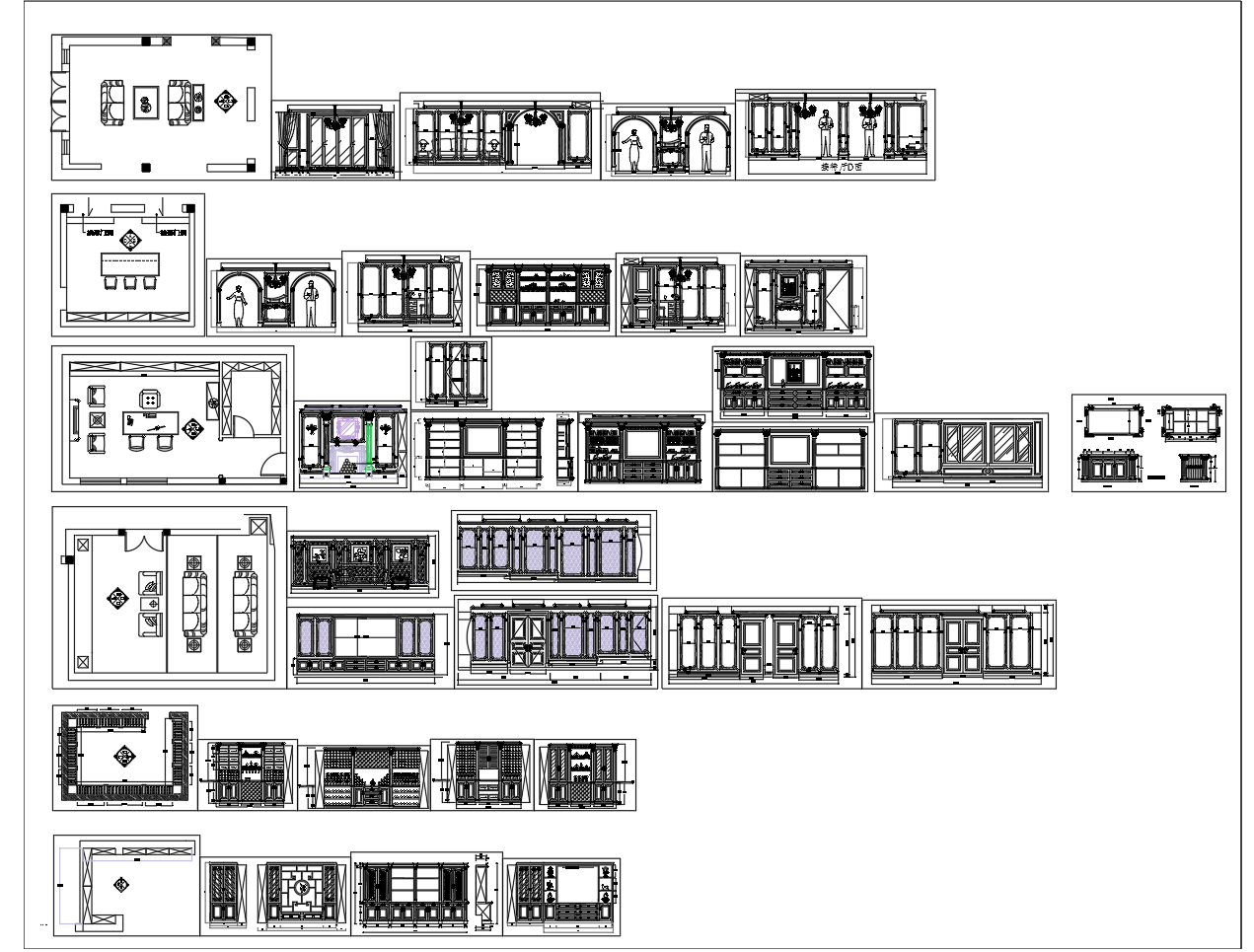 CAD护墙板施工图下载【ID:240977113】