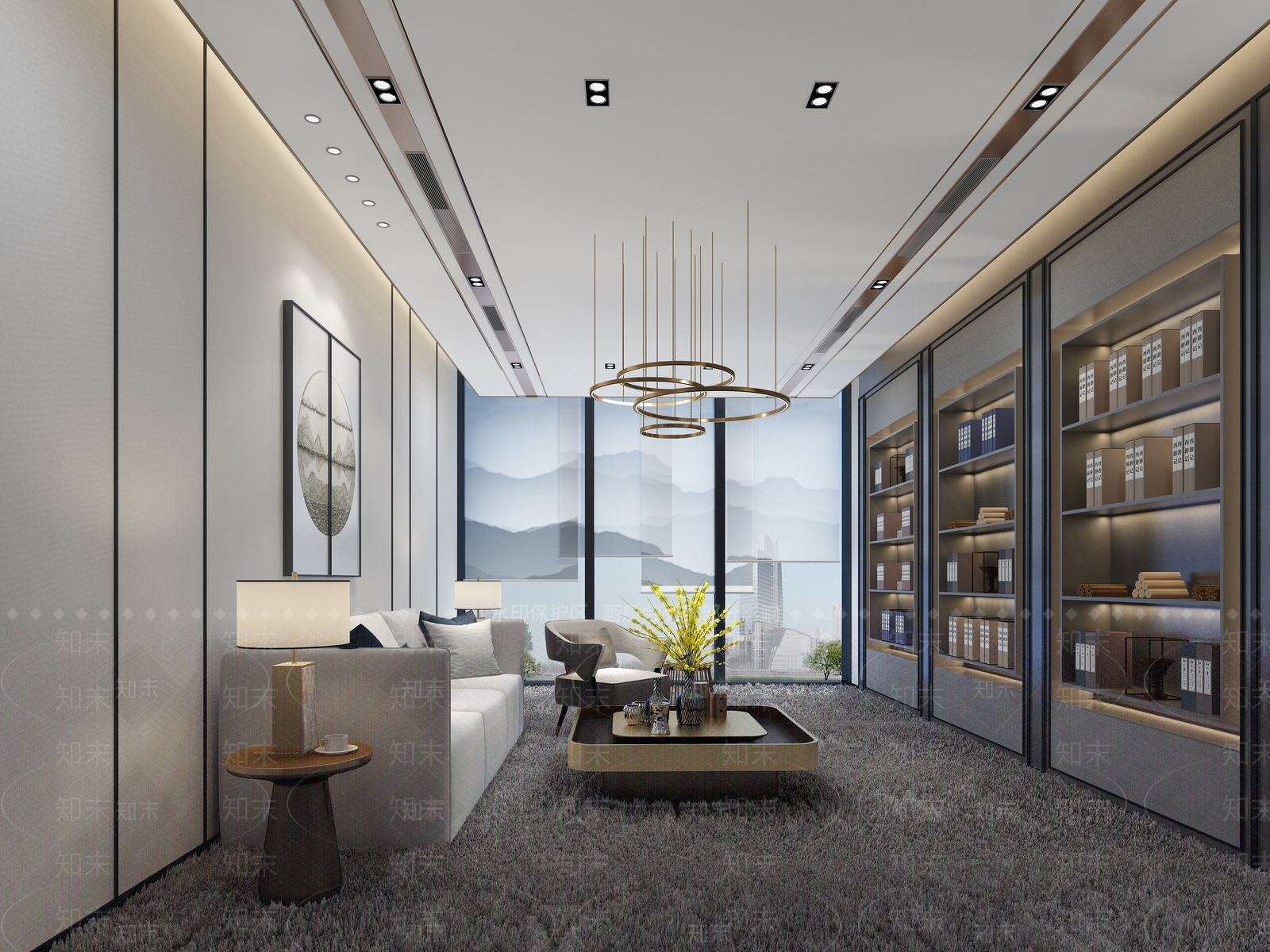 现代中铁VIP接待室3D模型下载【ID:840985026】